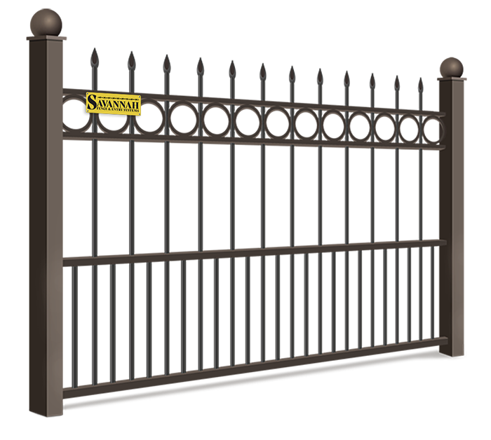 features of commercial Decorative Steel fences in Savannah Georgia