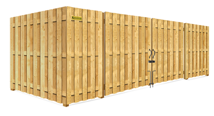 features of commercial Wood fences