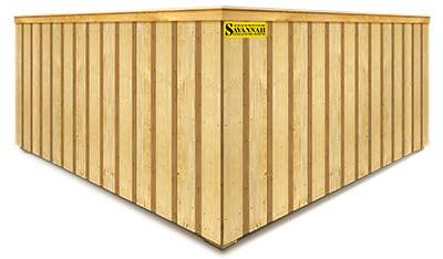 Hampton County SC cap and trim wood fence