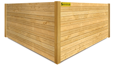 Hampton County SC horizontal wood fence