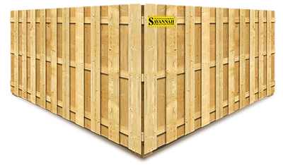 Hampton County SC Shadowbox wood fence